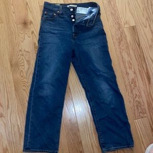 Levi’s rib cage straight button fly jeans - size 26
